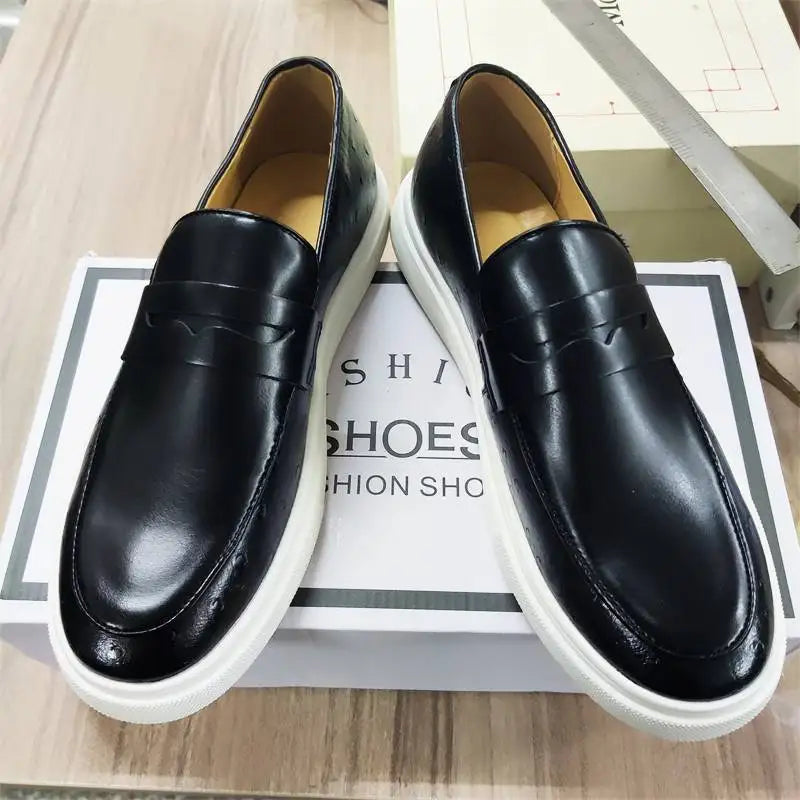 Classy Designers Fashion Footwear Wedding Groom Wear Easy Slip on Penny Loafer Shoes for Men