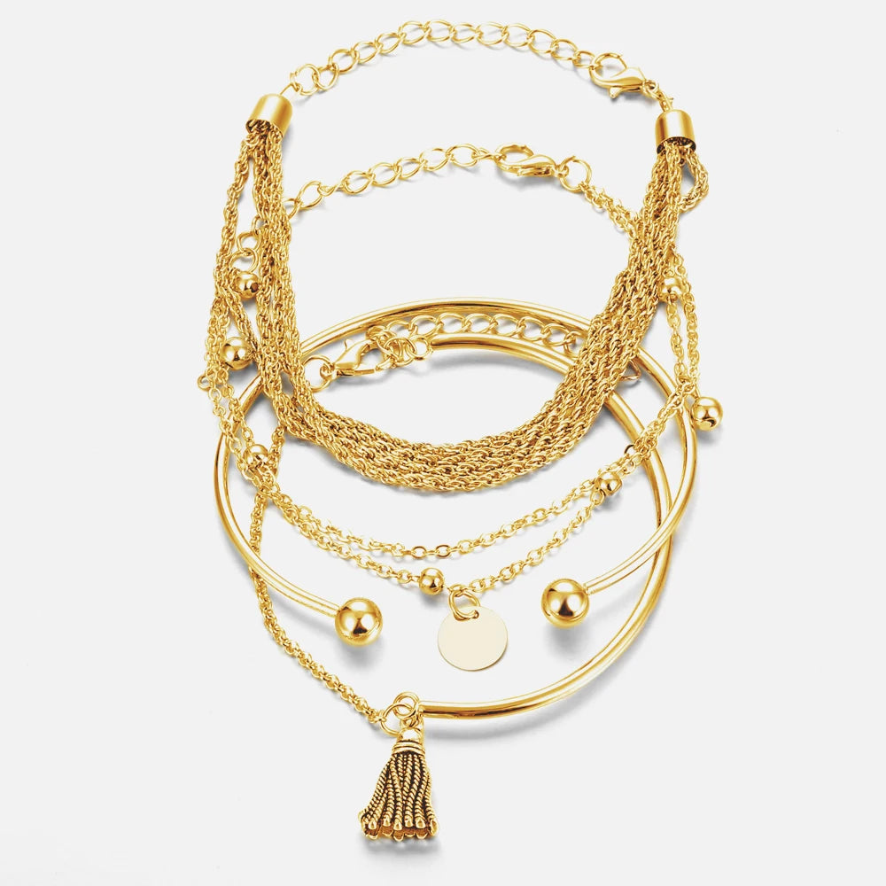 New Cute Cat Geometric Diamond Gold Metal Bracelets for Women Crystal Twisted Gold Color Metal Bangle Fashion Jewelry Gifts