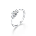 High Quality Moissanite Jewelry Rings Moissanite Diamond Gemstone Claw Setting 925 Sterling Silver Rings