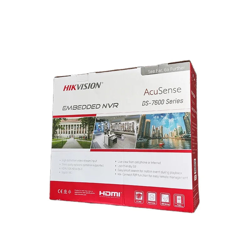 Original HiK DS-7616NXI-K2/16P English Version NVR Embedded Plug&Play 16-ch 1U 16 PoE 4K NVR