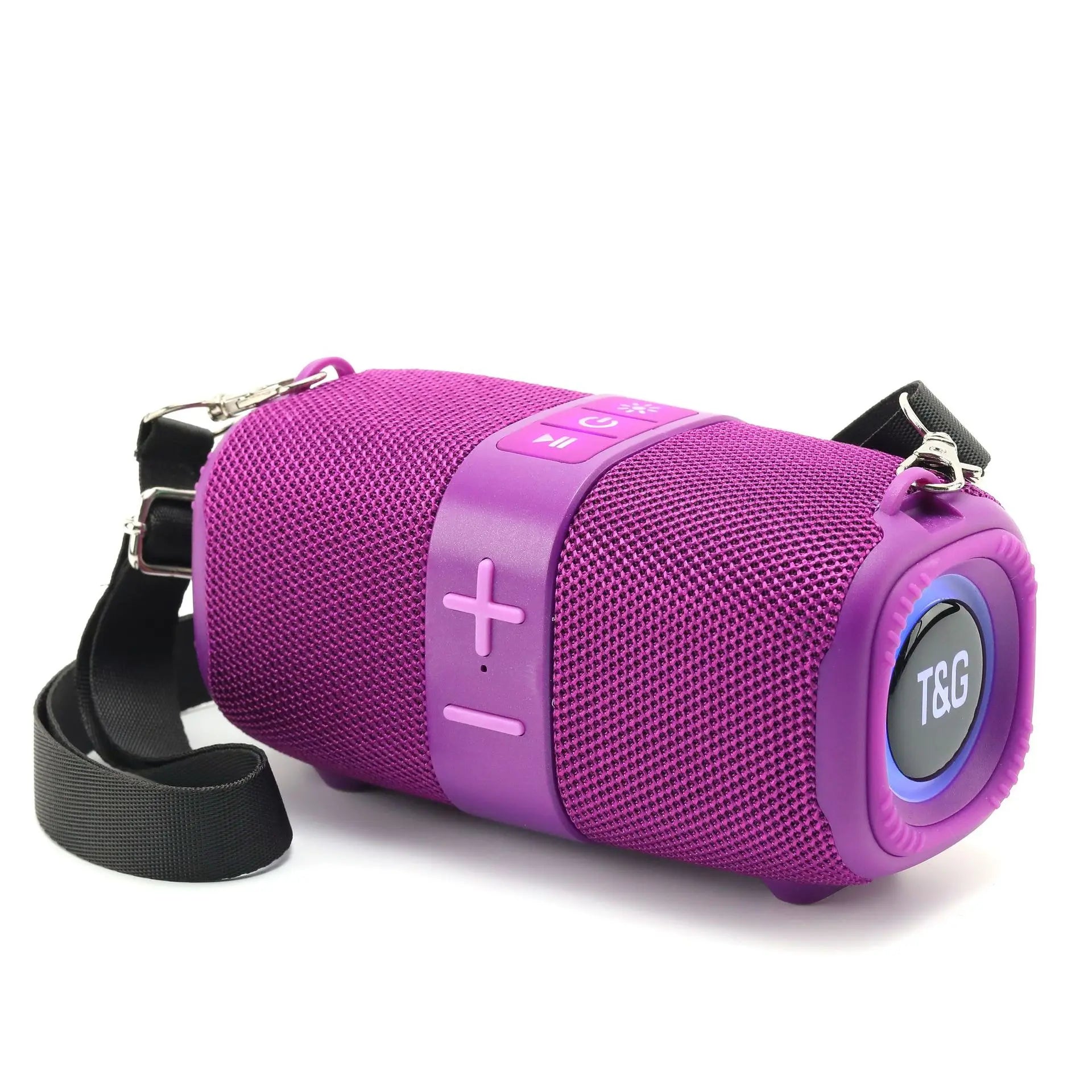 TG667 Portable BT Speaker 5W Outdoor Heavy Bass RGB LED Card Slot TWS Mini Battery Powered Compatibility Diaphragm Subwoofer
