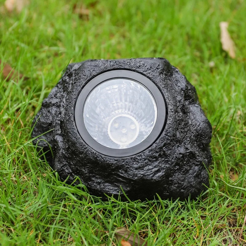Wason Solar Rock Light Outdoor Garden Decorative Waterproof LED Solar Powered Garden Stone Light for Pathway Walkway Landscape