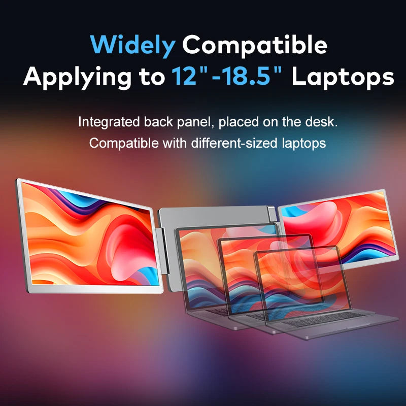 trending product 2026 portable monitor 16 inch screen extender laptop plug & play 360° rotation triple monitor for laptop use