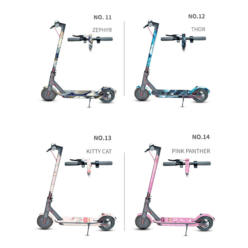 Electric Scooter Full Body PVC Sticker DIY Skateboard Sticker Scooter Pedal Stickers Decal For Xiaomi M365/PRO