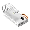 New Wholesale High Capacity 30000mAh Power Bank with 4 Cables Fast Charging 20W Rechargeable Emergency Lamp Outdoor Use