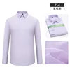 Bamboo Fiber Shirt  Long Sleeved Shirt Solid Color Elastic Non Ironing Professional Clothing Flip Collar Single Breasted Shirt