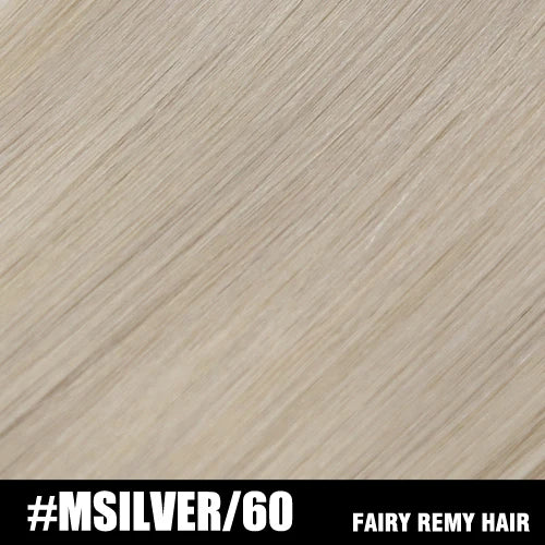 Fairy Remy Hair 20-22" Remy Keratin Flat Tip Human Hair Extensions Straight Capsules Natural Pre Bonded Hair 0.8g/Strand