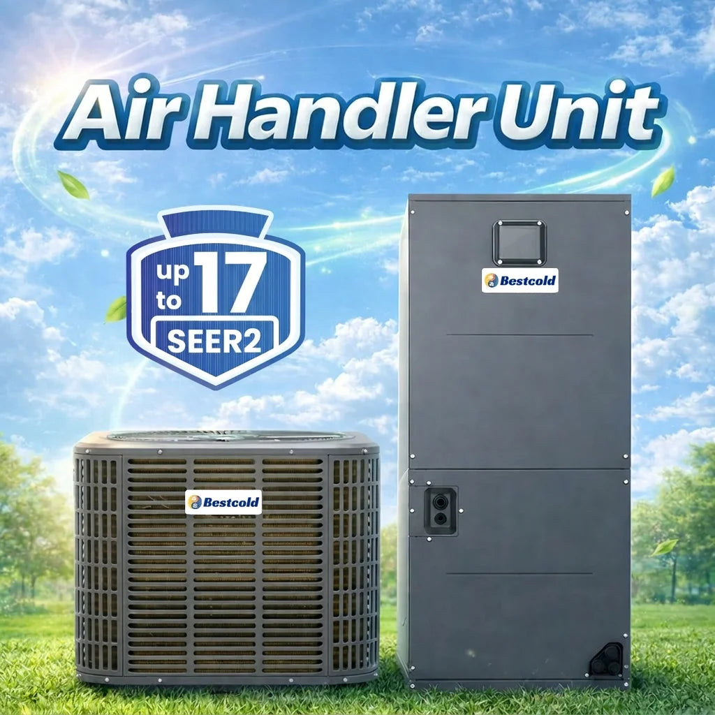 Bestcold 5 Ton 60000 BTU Central Air Conditioner Split System Inverter Heat Pump Multi-position Air Handler 17 SEER2