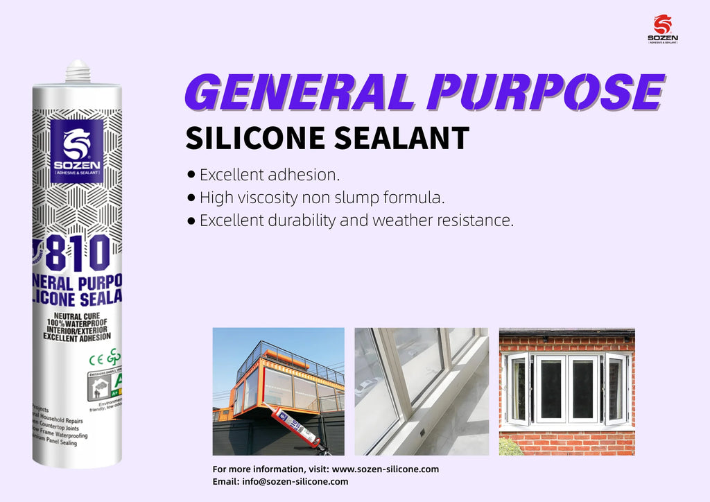 100% Waterproof Neutral Quick Drying Universal GP Silicone Sealant for Construction Indoor & Outdoor PVC Panel
