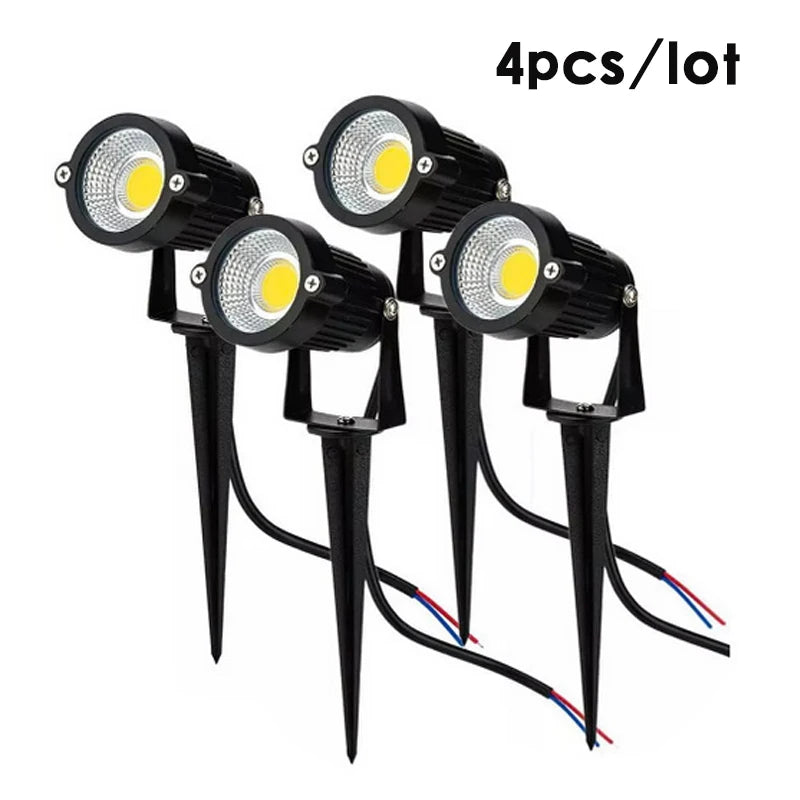 LED Lawn Light 3W/10W Wall Washer Waterproof Floodlights Narrow Beam Spot Lamp Outdoor Landscape Lighting 100-240V