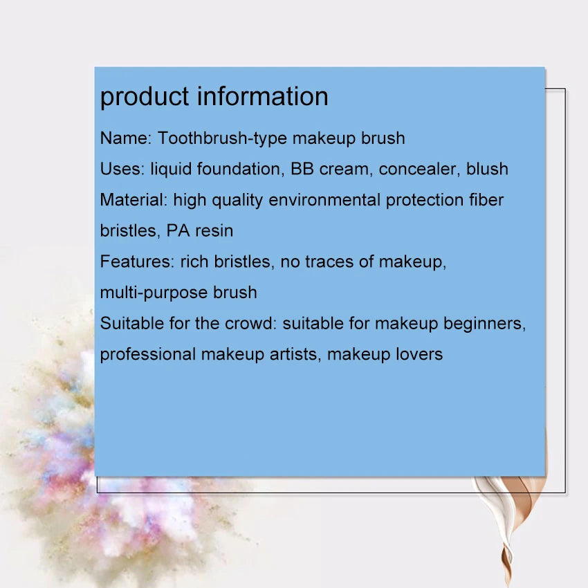 Toothbrush type Women Makeup Brushes Bendable Eye Shadow Highlight Foundation Make Up Brush Blush Cosmetic Brushes Beauty Tool