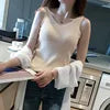 New Women Summer Knit Vest Sexy Girl Solid Color Tank Knitted Tops Casual Straps Knitwear T-shirt Simple Base Casual Vest