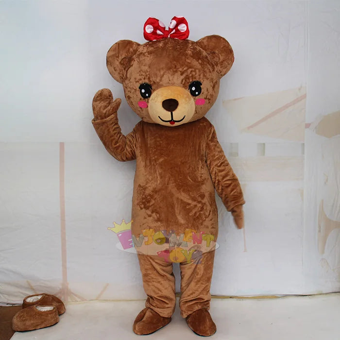 Customized Promotion Bear Performance Mascot Costume Adult Party Bear Cartoon Mascot Set