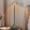 Portable Cordless Table Touch LED Rechargeable Battery Dimmable Warm White Light Restaurant Dining Hotel Bar Living Room Lamp