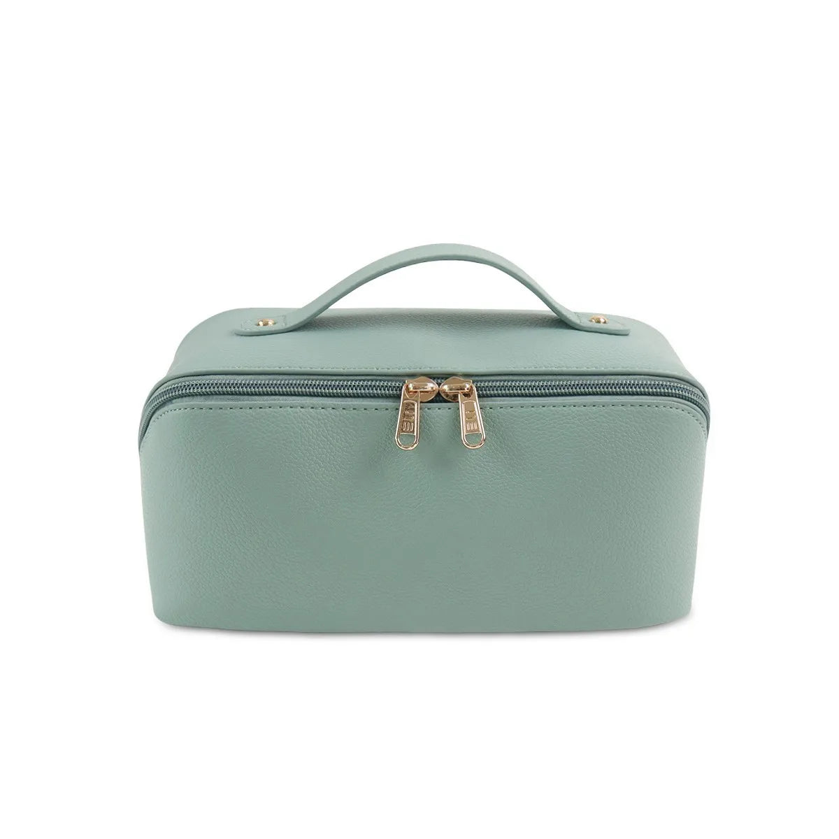 Large Capacity Vegan Leather Water-resistant Cosmetic Bag 3D Embroidery Bridal Shower Gift for Bridesmaids Fashionable Accessory