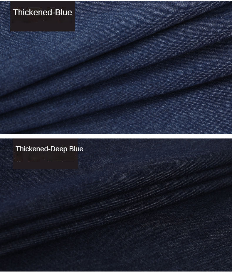 Washed Denim Fabric By The Meter for Sewing Jeans Shirts Clothing Polyester Cotton Diy Thin Thickend Micro Stretch Plain Summer