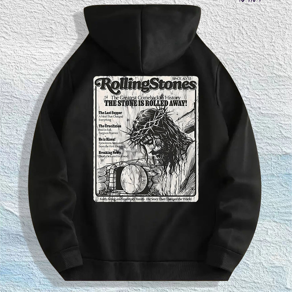 RollingStones Faith Graphic Hoodie 100% Cotton US Warehouse 7 Colors