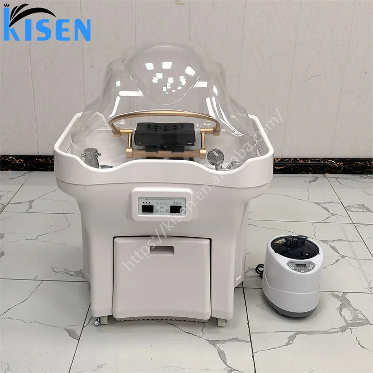 Kisen Head Spa Bac Salon Shampoo Basin Portable Sink Pipeless Water tank Colorful Light EU UK US AU Plug 7-10days Delivery