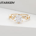 1ct Verified Diamond d Vs1 Engagement Rings IGI Cvd Hpht Diamonds Lab Grown Ring Romantic Six Heart Prongs 10k Solid Gold