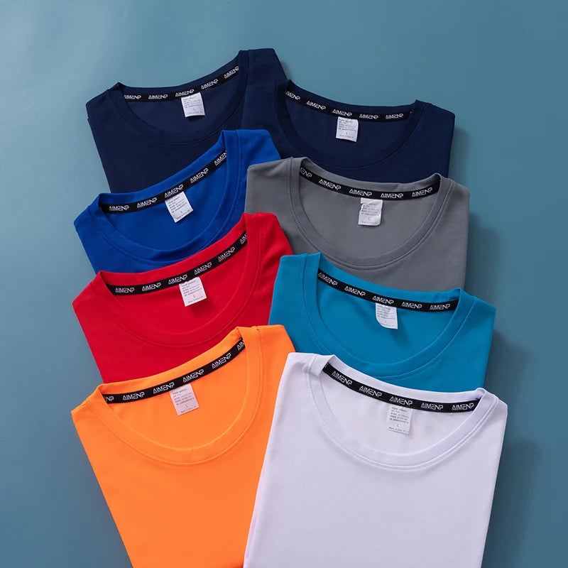 Wholesale Men Quick Dry Collar Sport t Shirts Comfortable t Shirt Wholesale Cheap logo Customize Plain t Shirt