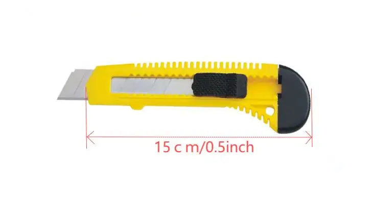 Trimming Knife 18mm Blade Retractable with Lock Back Box Cutter Opener School Office Student DIY Stationery Tool Utility Knifes