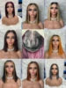 Wholesale 100% Vietnamese Dark Root Straight Short Bob Raw Virgin Human 2*6 Lace Vendors Kim Bob Closure Wigs for Black Women