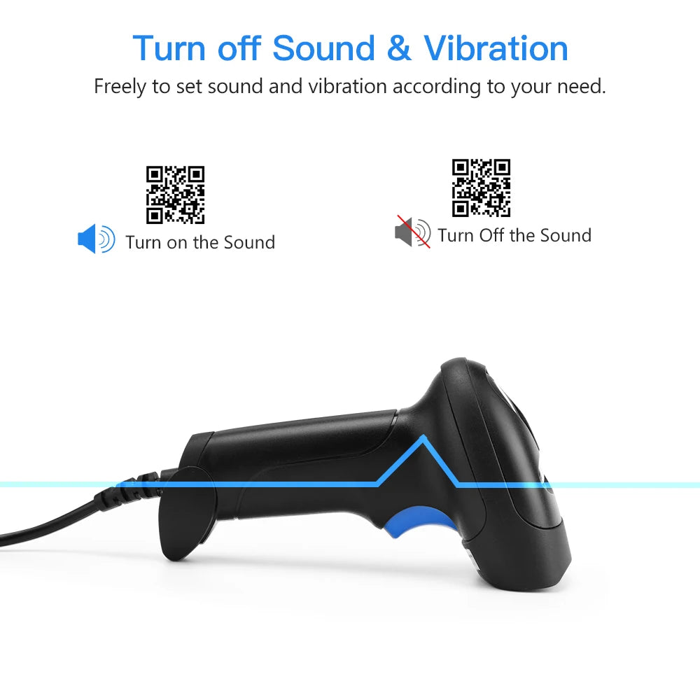 Eyoyo Wired QR 2D Barcode Scanner Handheld USB Wired Bar Codes Reader CCD Data Matrix Bar Code Image Automatic Scanner BARCOD