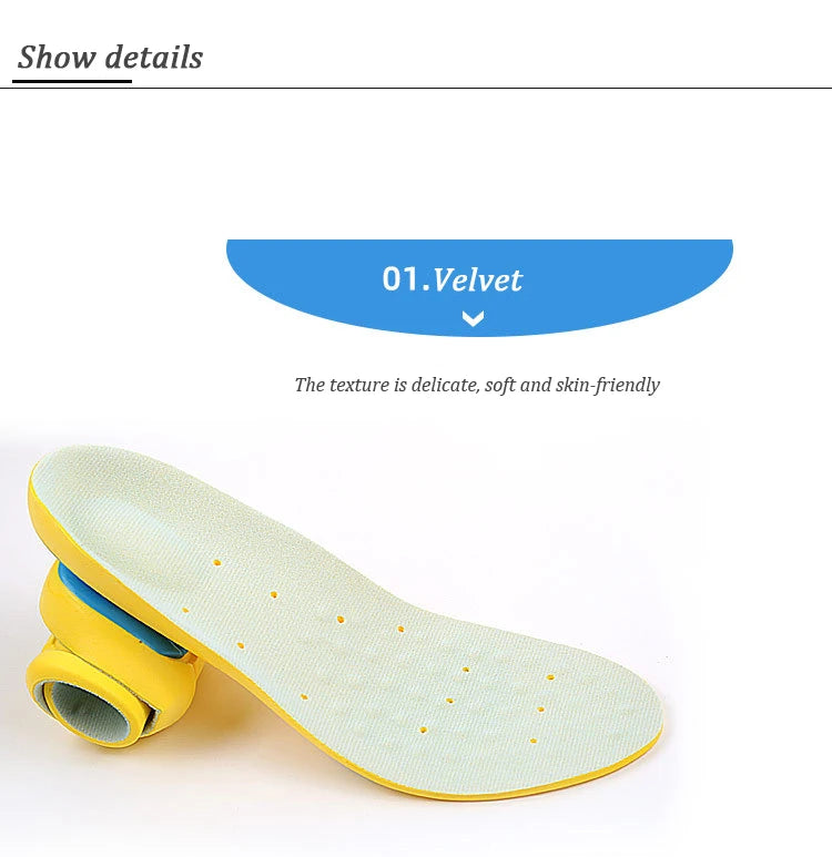 Orthopedic Insole EVA Arch Support Pads Sport Sole For Sneakers Basketball Shoes Sweat Breathable Men's And Women's Insoles