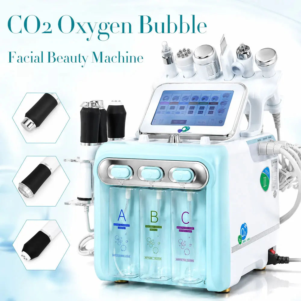 Multifunctional H2o2 Small Bubble Machine Hydra Skin Deep Cleaning Equipment Radio Frequency Face Lifting Device