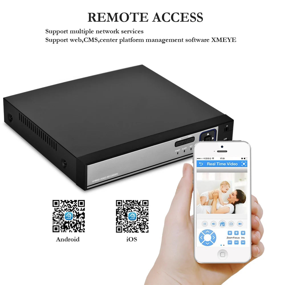Gadinan 8MP Ultra HD POE Network Video Surveillance System 4K Security Cameras 4CH 8CH NVR Dome Bullet CCTV Kit Audio Record Set