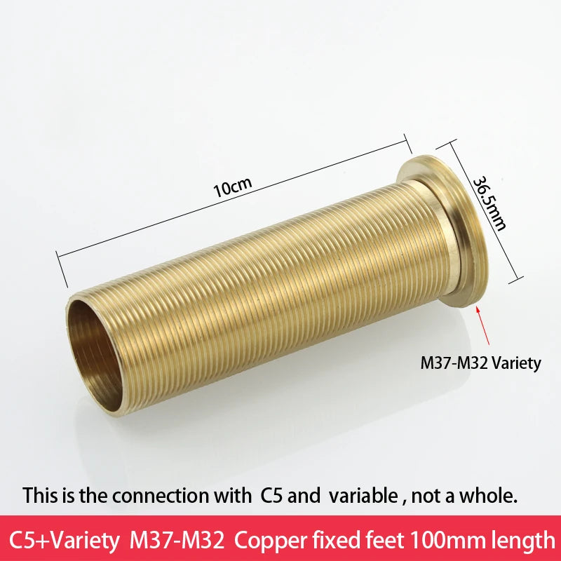 Copper kitchen sink hot and cold faucet accessories base fixed foot screw nut 30 plus filament