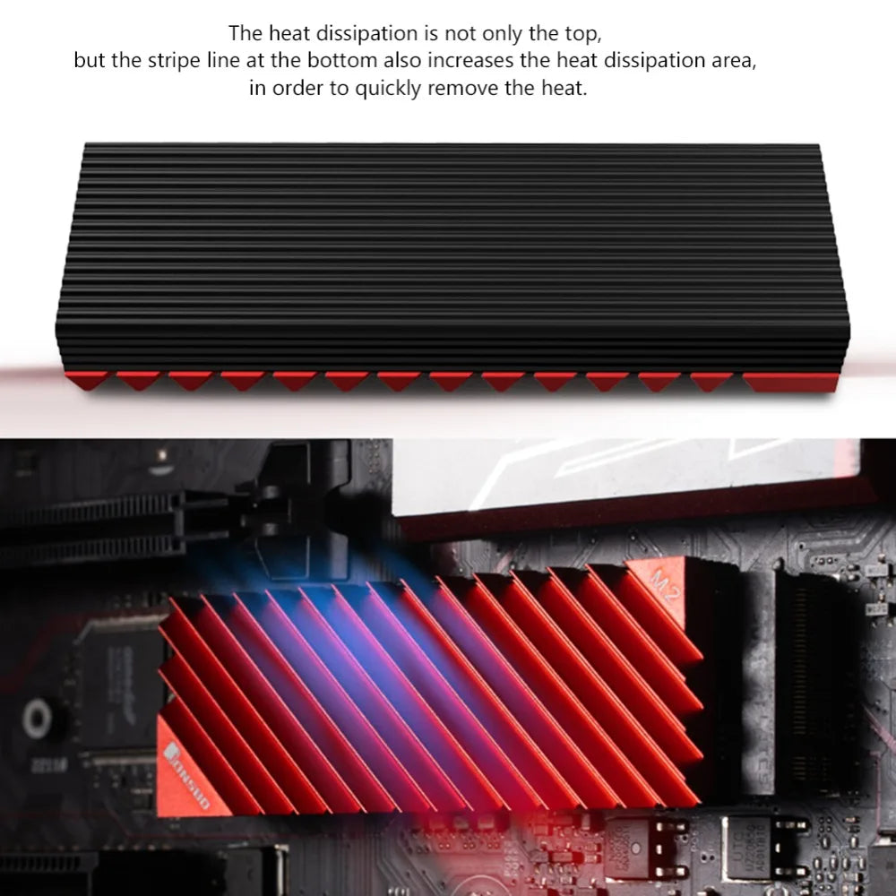Okvyuan M2 SSD NVMe Heat Sink Jonsbo M2 2280 Solid State Hard Disk Aluminum Heatsink with Thermal Pad for Desktop PC Accessories