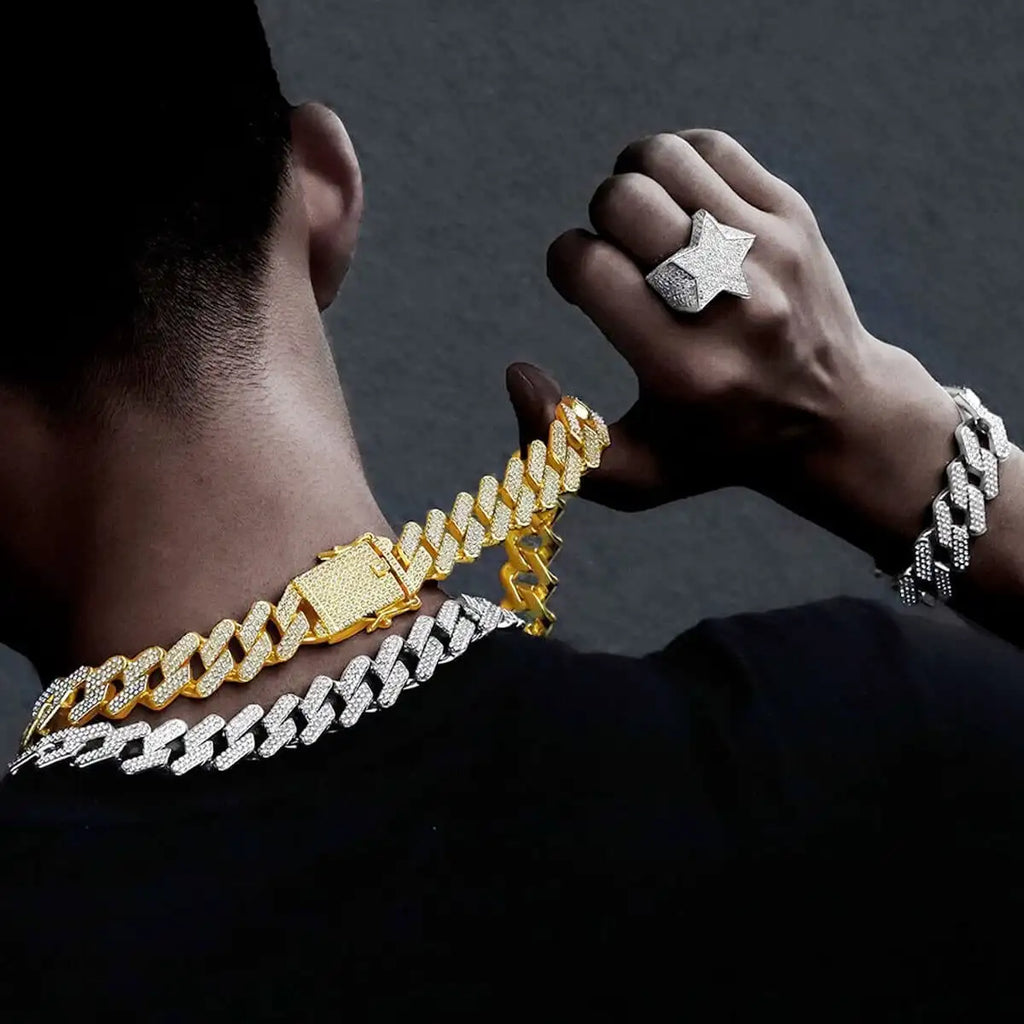 IGI Certified Lab Grown Diamond Cuban Link Chain Necklace Men Women Hip Hop Style Iced Out Fine Vvs Created Diamond Bracelet
