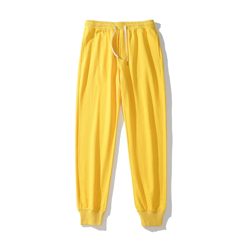 Vintage Sports Sweatpants Spring Autumn New Cotton Brown Joggers Fitness Casual Pencil Pants Loose Home Comfortable Sweatpants