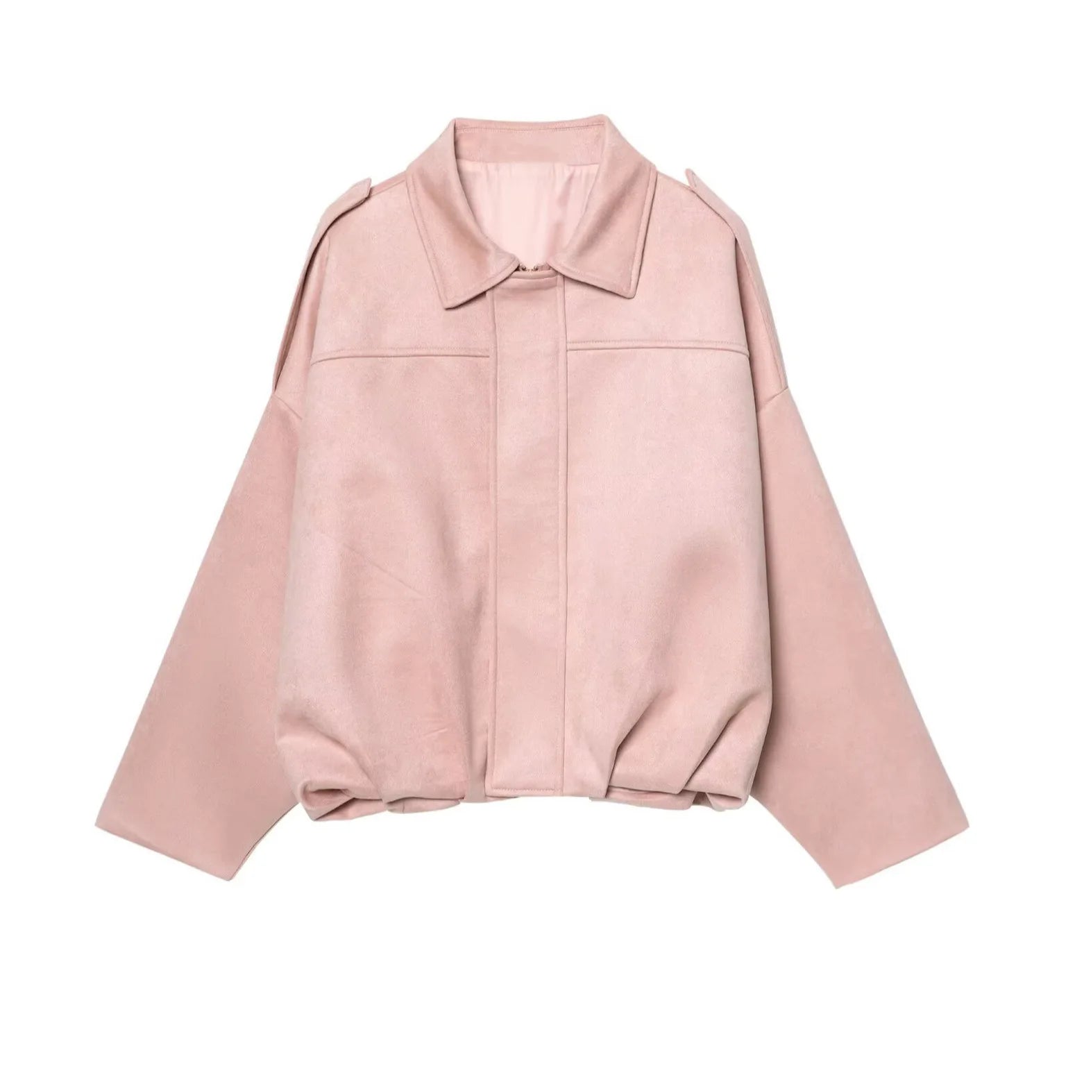2025 Summer New Women's Elegant Loose Jacket Cross-Border Source All-Match Simple Lapel Long-Sleeved Casual Style