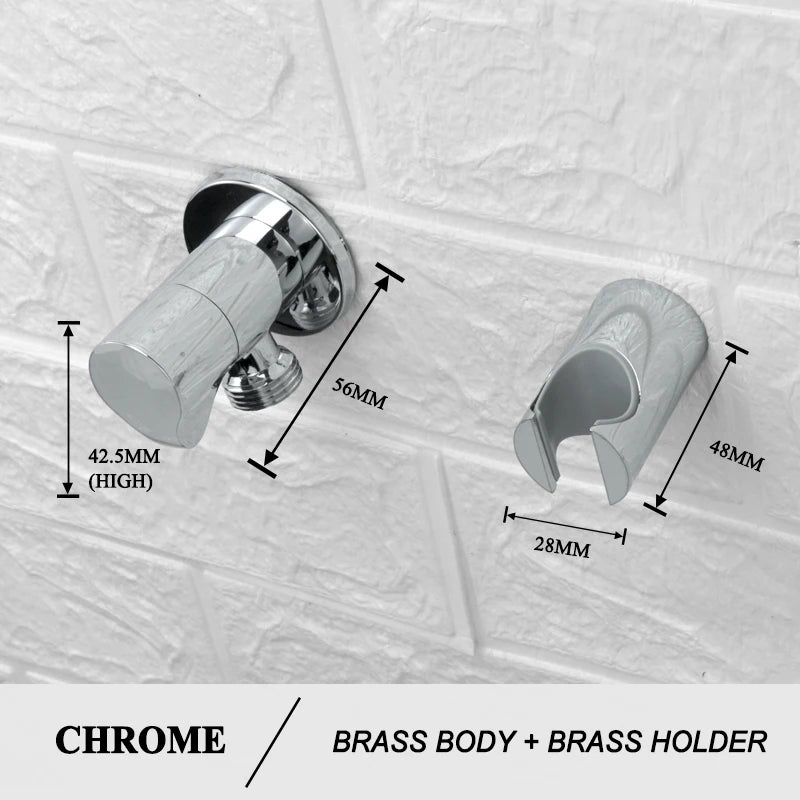 Shower Douche Toilet Bidet Sprayer Kit Chrome Polished Brass Bathroom Wall Mount Single Cold Valve Handheld Bidet Shattaf Set