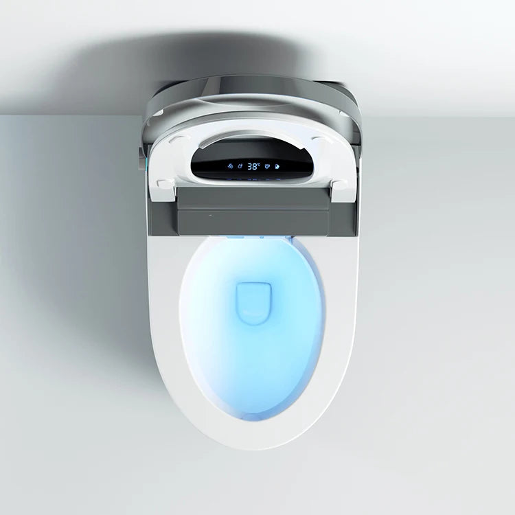Automatic flushing without water tank integrated black electronic intelligence