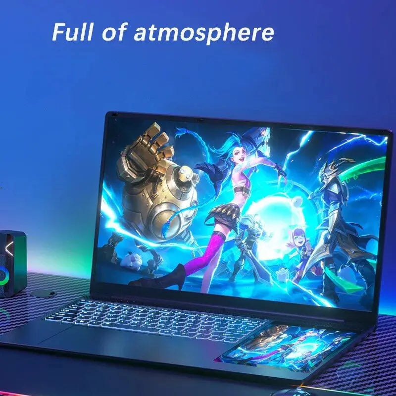 15.6" +7" IPS Brand New Business Laptop 16GB RAM 128/256/512GB 1TB SSD Notebook Computer Dual Screen Laptop