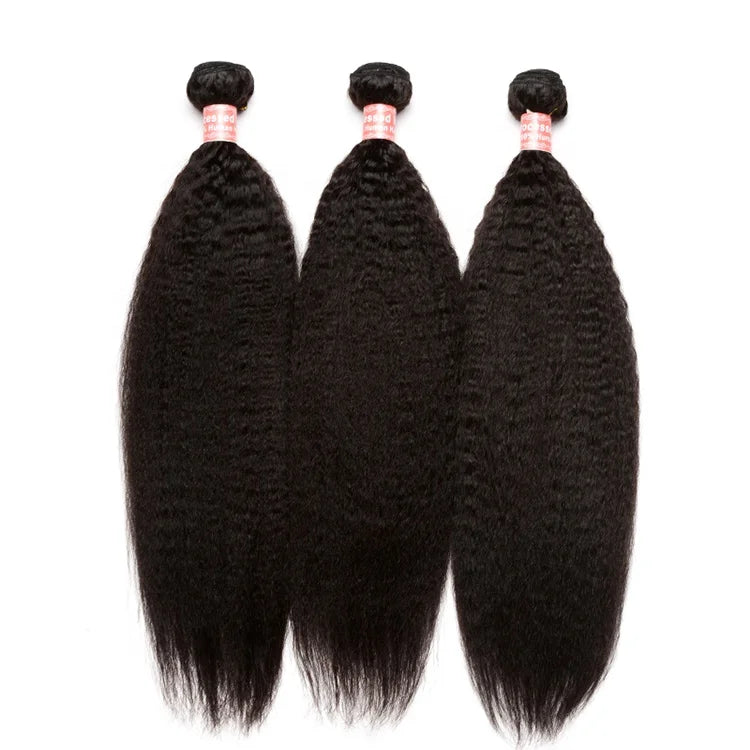 Indian Hair in Stock Virgin Remy Hair Natural Black Color Wave Extensions Kinky Straight Weft From China Supplier