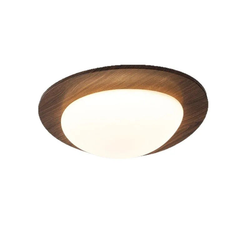 Modern Japanese Style Iron Ceiling Light Disc Shape IP44 Home Decor Porch Corridor Balcony Lamp Hotel Bedroom