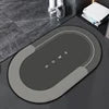 Quick Drying Soft Diatomite Bath Mat Super Absorbent Non-Slip Bathroom Floor Mat for Shower Toilet Entrance