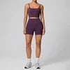 Women's High Waist Tummy Control Yoga Shorts Leggings Twist Backless Sports Bra 2 Piece Gym Fitness Set Workout Sportswear Suit