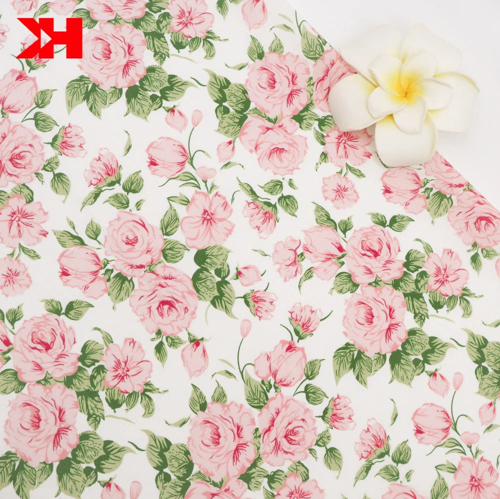 Kahn Hot Selling Small Flower Cotton Cotton Custom Print Lawn Fabric