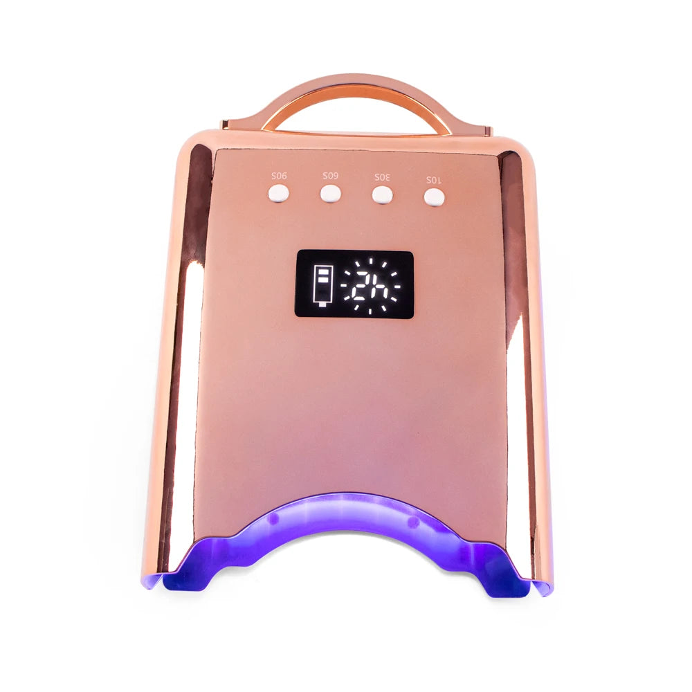 2025 Professional Hot Selling Pro Cure Rechargeable Cordless 78w Gel UV Led Nail Lamp With Removable Base Design