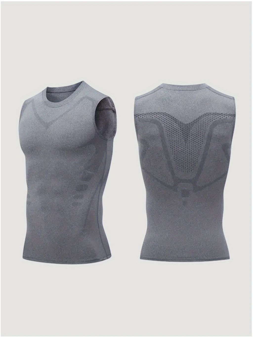 USA Warehouse 3 Pack Sleeveless Shirt Gynecomastia Compression Shirts Slimming Body Shaper Vest Shapewear Tank Top for Men