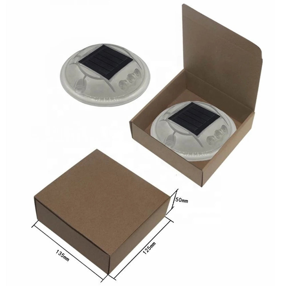 IP65 Solar Deck Lights Driveway Dock LED Light Outdoor Waterproof Road Stud for Step Sidewalk Stair Garden Pathway Yard