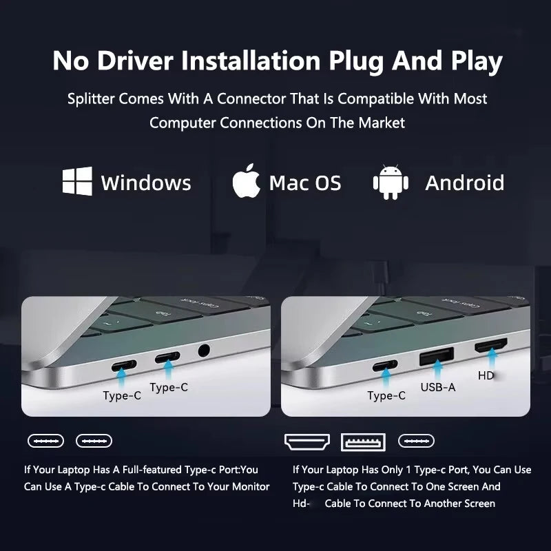 Hot Selling 13.3 Inch FHD Lcd Dual Monitor Screen Extender Laptop Single Dual Triple Screen Portable Monitor for Laptop Business