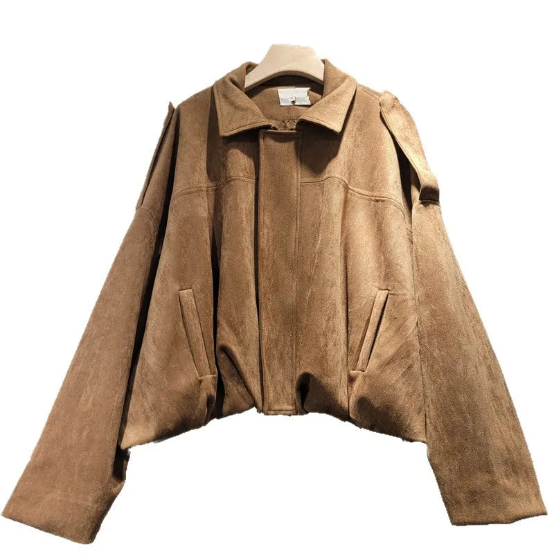 Boutique Wholesale 2025 Autumn New Fashion Lapel Loose Casual Versatile Long Sleeved Women's Jacket
