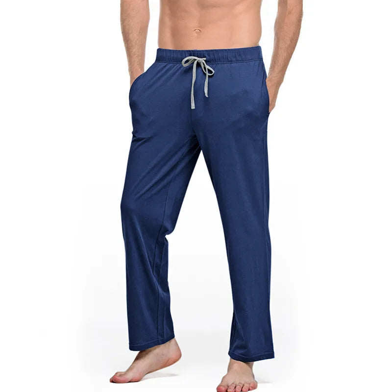 New Homewear Men's Comfortable Pants Home Casual Sleepwear Trousers Sports Yoga Casual Solid Pants
