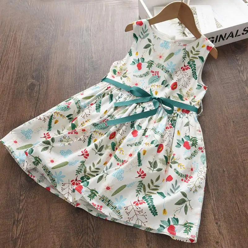 Bear Leader Floral Girls Dress Floral Kids Dresses Girls Princess Dress Children Clothes Girls Dress Casual Wear 3 7Y Vestido